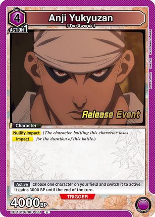 Image of Anji Yukyuzan (UE11BT/RNK-1-061) - UE11BT Rurouni Kenshin Release Event Cards