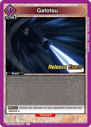 Image of Gatotsu (UE11BT/RNK-1-064) - UE11BT Rurouni Kenshin Release Event Cards