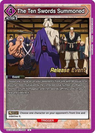 Image of The Ten Swords Summoned (UE11BT/RNK-1-066) - UE11BT Rurouni Kenshin Release Event Cards