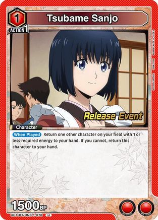 Image of Tsubame Sanjo (UE11BT/RNK-1-078) - UE11BT Rurouni Kenshin Release Event Cards