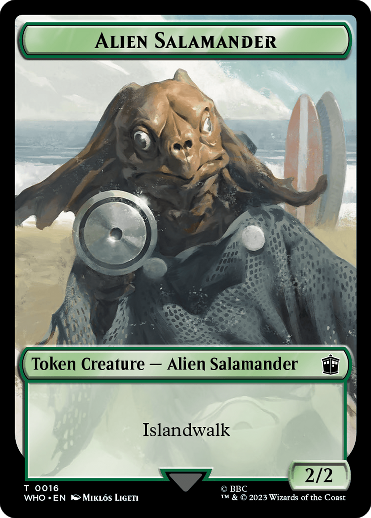 Image of Alien Salamander // Alien Insect Double-Sided Token [Doctor Who Tokens]