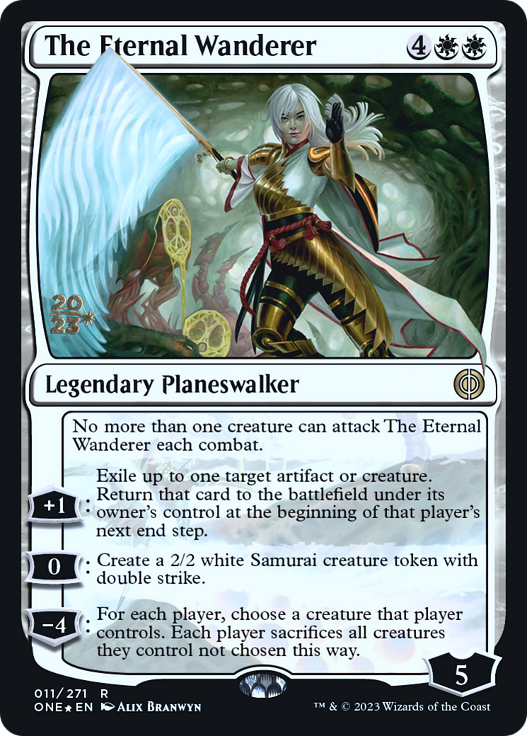 Image of The Eternal Wanderer [Phyrexia: All Will Be One Prerelease Promos]