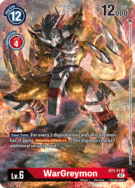 Image of WarGreymon [ST1-11] (Premier Event) [Starter Deck: Gaia Red Promos]