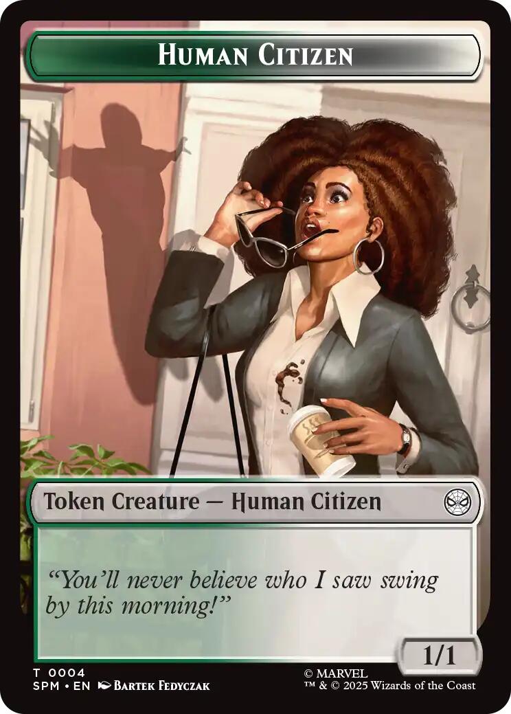 Image of Human Citizen // Treasure Double-Sided Token [Marvel's Spider-Man Tokens]