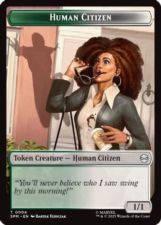 Image of Human Citizen // Treasure Double-Sided Token [Marvel's Spider-Man Tokens]
