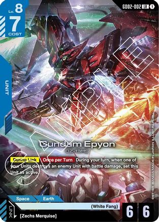 Image of Gundam Epyon (GD02-002) - Dual Impact Holofoil