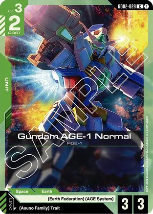 Image of Gundam AGE-1 Normal (GD02-029) (GD02-029) - Dual Impact