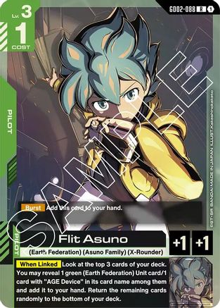 Image of Flit Asuno (GD02-088) - Dual Impact Holofoil