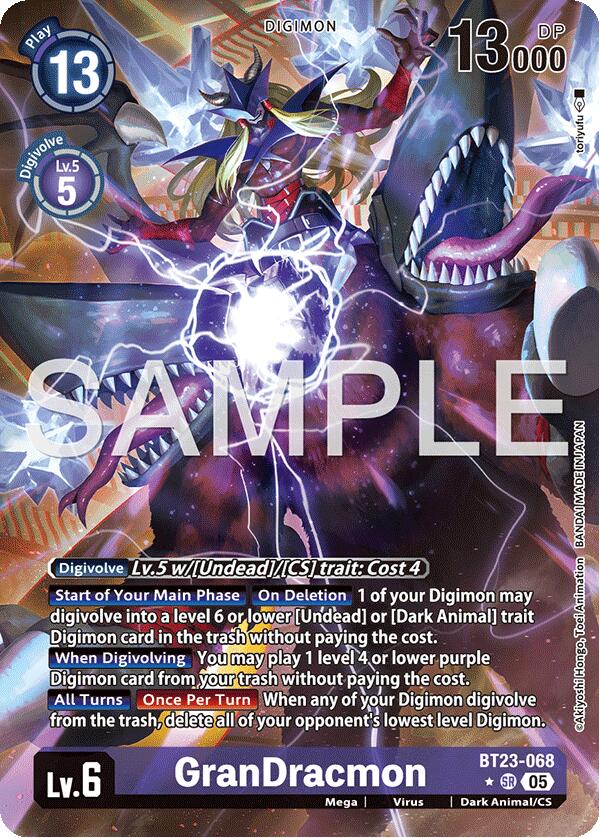 Image of GranDracmon [BT23-068] (Alternate Art) [Hackers' Slumber]