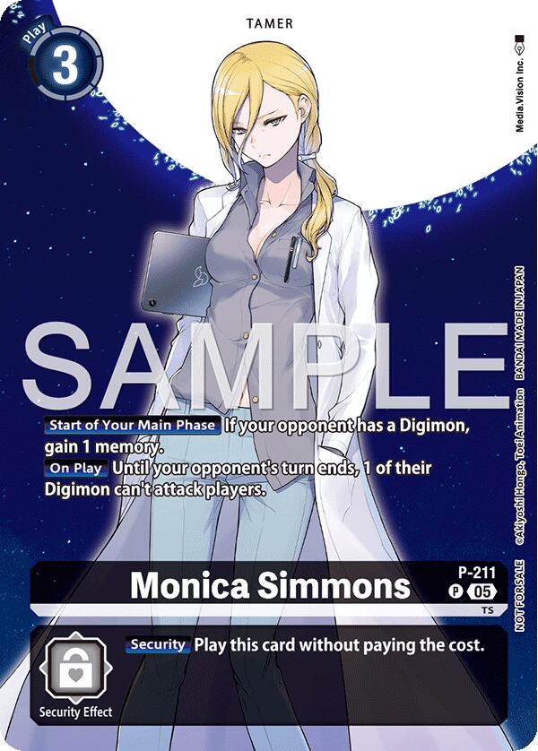 Image of Monica Simmons [P-211] (Hacker's Slumber Box Promotion Pack) [Promotional Cards]