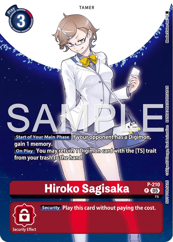 Image of Hiroko Sagisaka [P-210] (Hacker's Slumber Box Promotion Pack) [Promotional Cards]