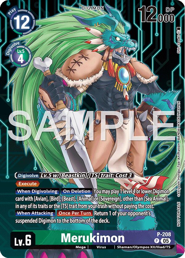 Image of Merukimon [P-208] (Hacker's Slumber Box Promotion Pack) [Promotional Cards]