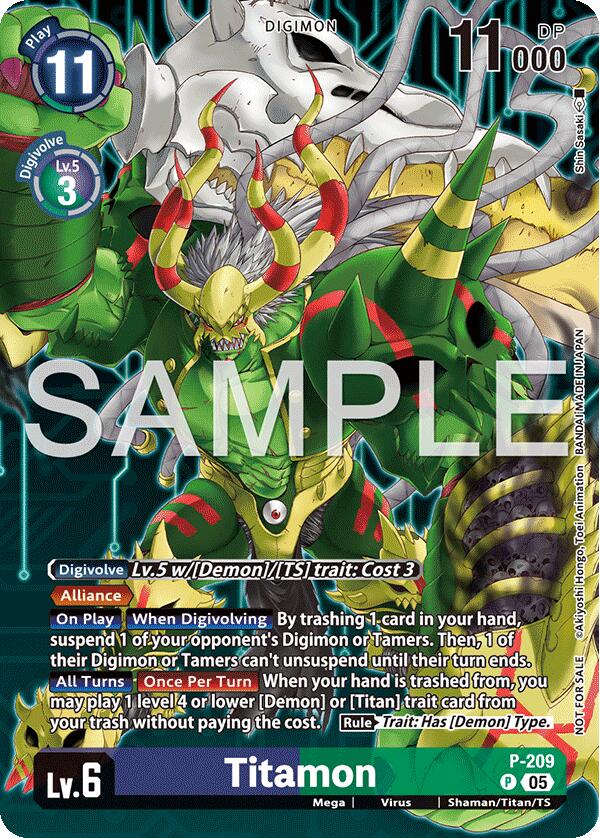 Image of Titamon [P-209] (Hacker's Slumber Box Promotion Pack) [Promotional Cards]