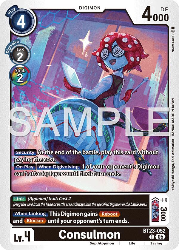 Image of Consulmon [BT23-052] [Hackers' Slumber]