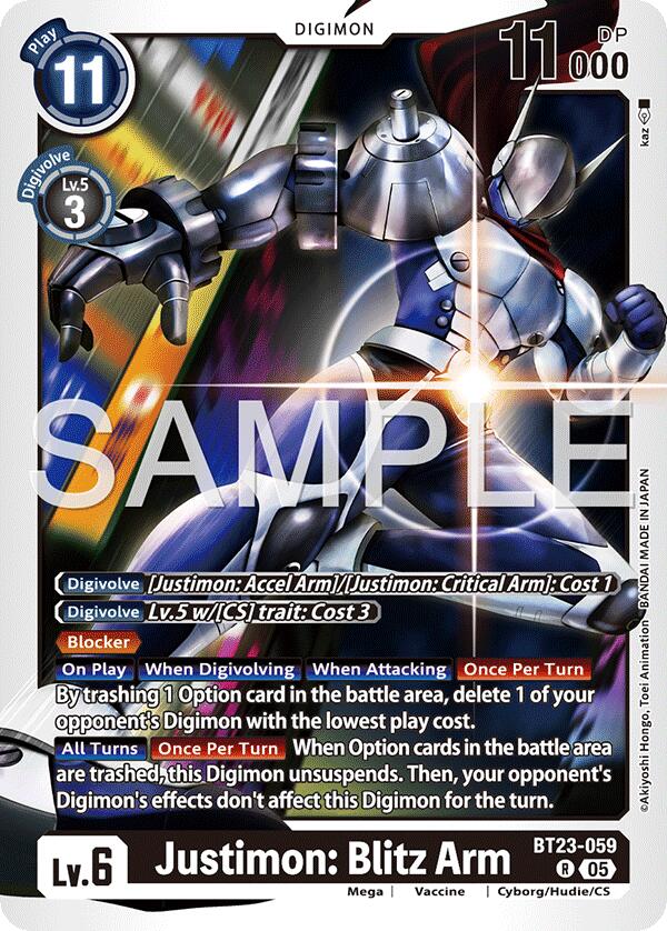 Image of Justimon: Blitz Arm [BT23-059] [Hackers' Slumber]