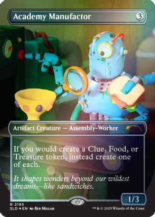 Image of Academy Manufactor (2195) (Rainbow Foil) (SLD-2195) - Secret Lair Drop Series Foil