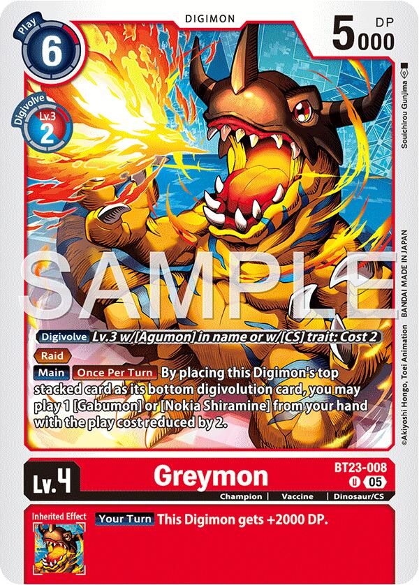Image of Greymon [BT23-008] [Hackers' Slumber]