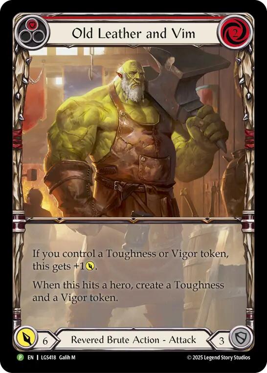 Image of Old Leather and Vim [LGS418] (Promo)  Cold Foil