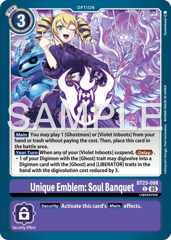 Image of Unique Emblem: Soul Banquet [BT23-098] [Hackers' Slumber]
