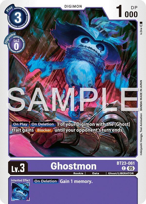 Image of Ghostmon [BT23-061] [Hackers' Slumber]