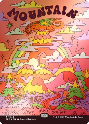 Image of Mountain (1948) (Rainbow Foil) [Secret Lair Drop Series]