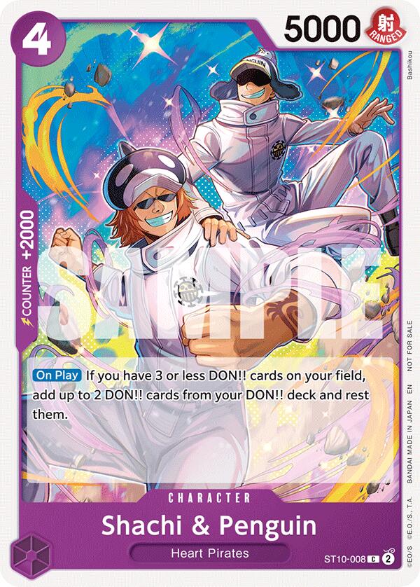 Image of Shachi & Penguin (Tournament Pack 2025 Vol. 4) [One Piece Promotion Cards]