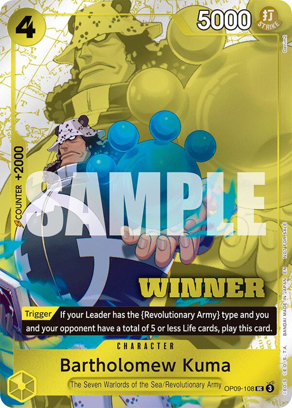 Image of Bartholomew Kuma (Winner Pack 2025 Vol. 4) [One Piece Promotion Cards]
