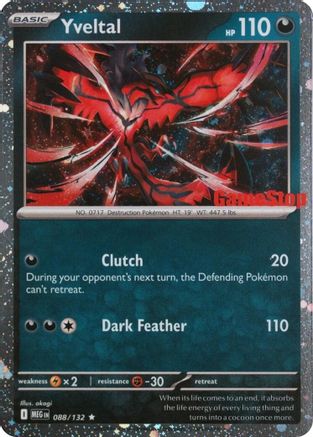 Image of Yveltal (088/132) (Game Stop) [Miscellaneous Cards]