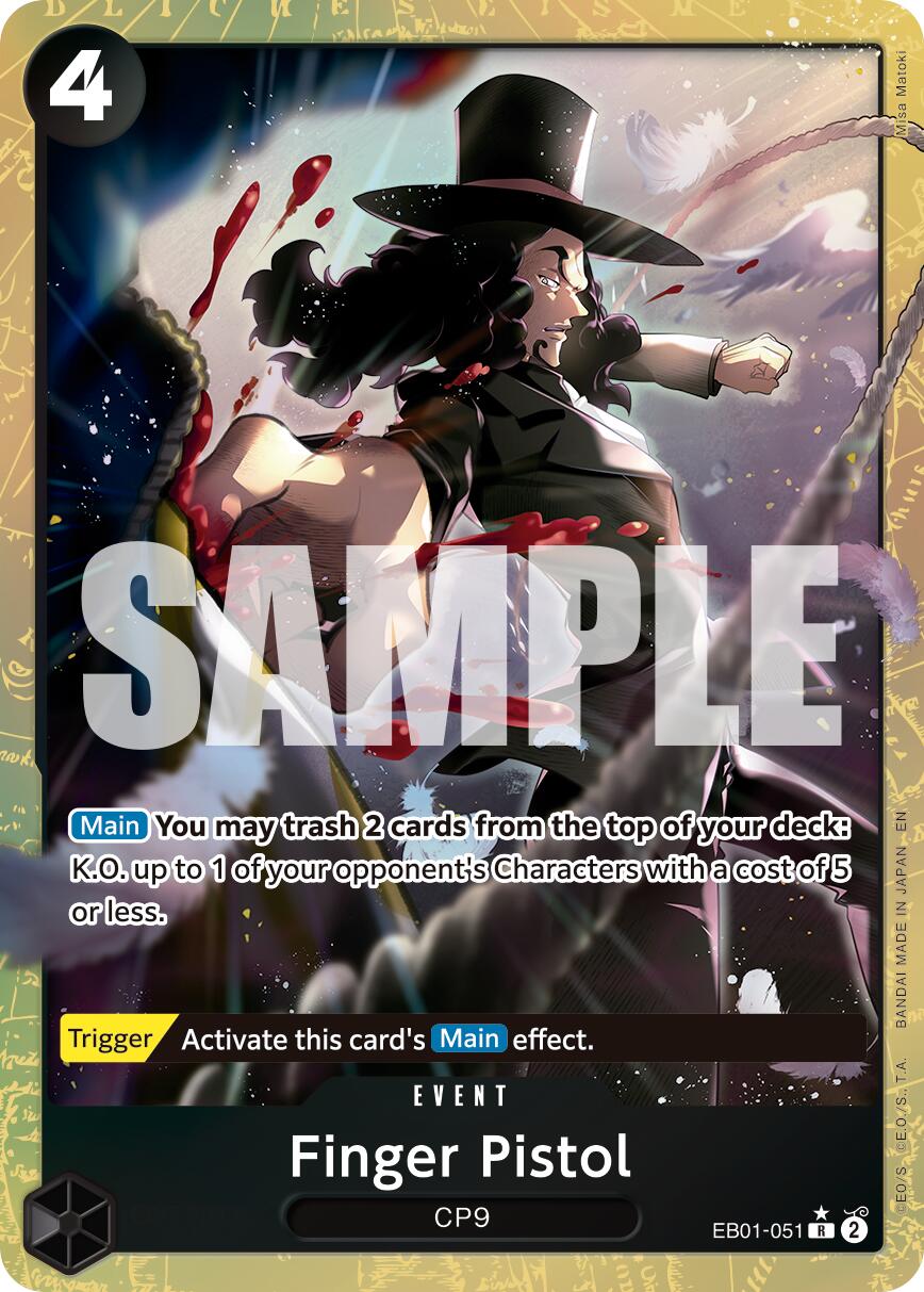 Image of Finger Pistol (Alternate Art) [Premium Booster -The Best- Vol. 2]