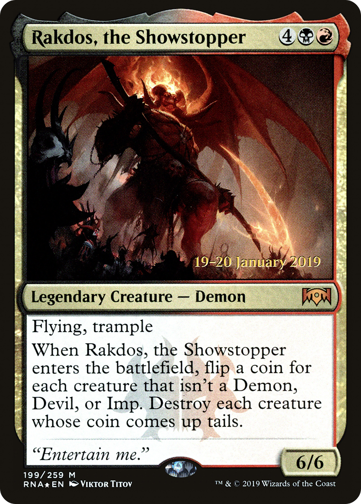 Image of Rakdos, the Showstopper [Ravnica Allegiance Prerelease Promos]