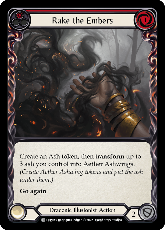 Image of Rake the Embers (Red) [UPR033] (Uprising)  Rainbow Foil
