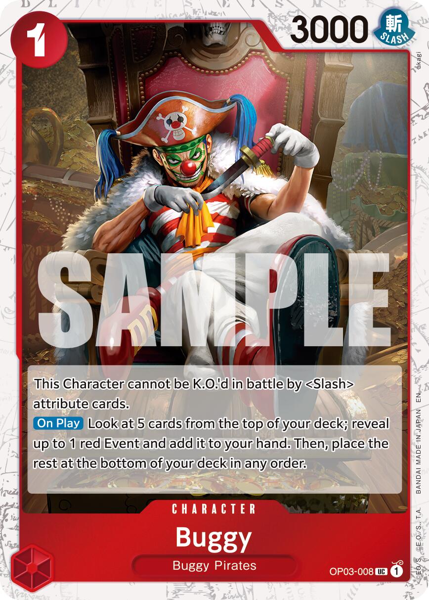 Image of Buggy (OP03-008) (Pirate Foil) [Premium Booster -The Best- Vol. 2]