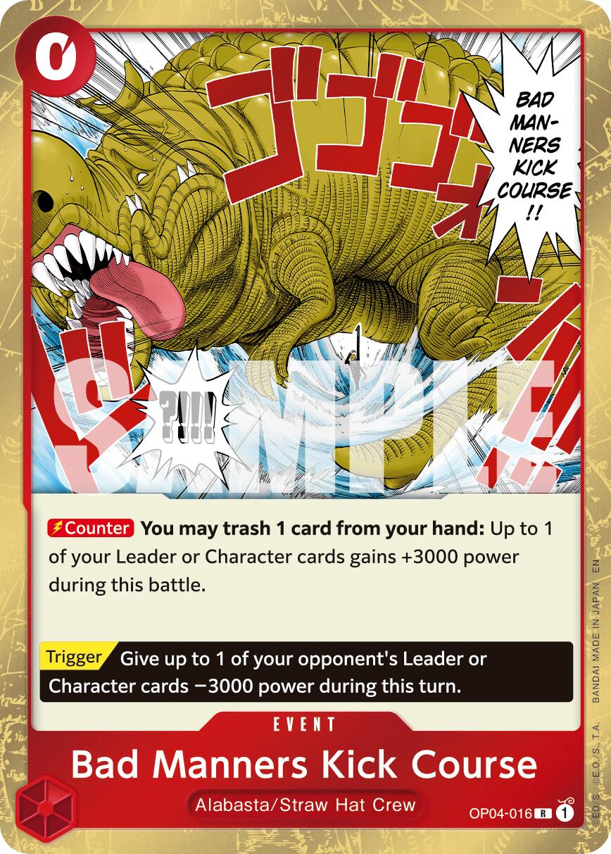 Image of Bad Manners Kick Course (Reprint) [Premium Booster -The Best- Vol. 2]