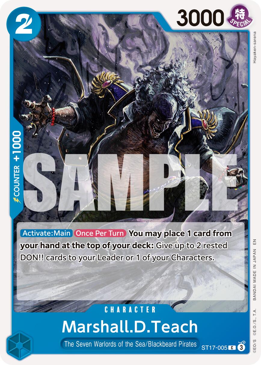 Image of Marshall.D.Teach (ST17-005) [Premium Booster -The Best- Vol. 2]