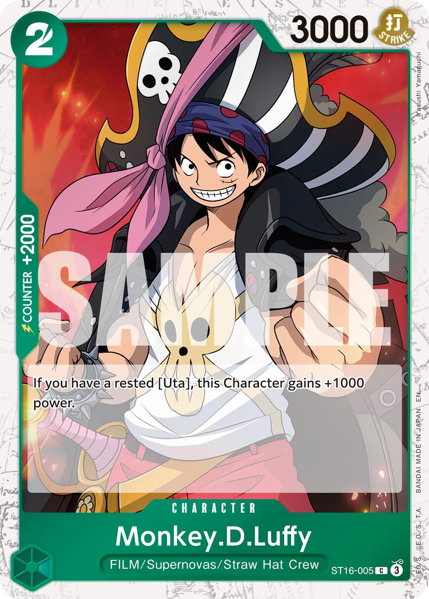 Image of Monkey.D.Luffy (ST16-005) (Pirate Foil) [Premium Booster -The Best- Vol. 2]