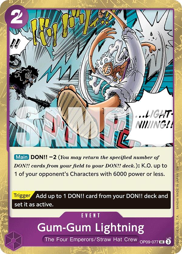 Image of Gum-Gum Lightning (Pirate Foil) [Premium Booster -The Best- Vol. 2]