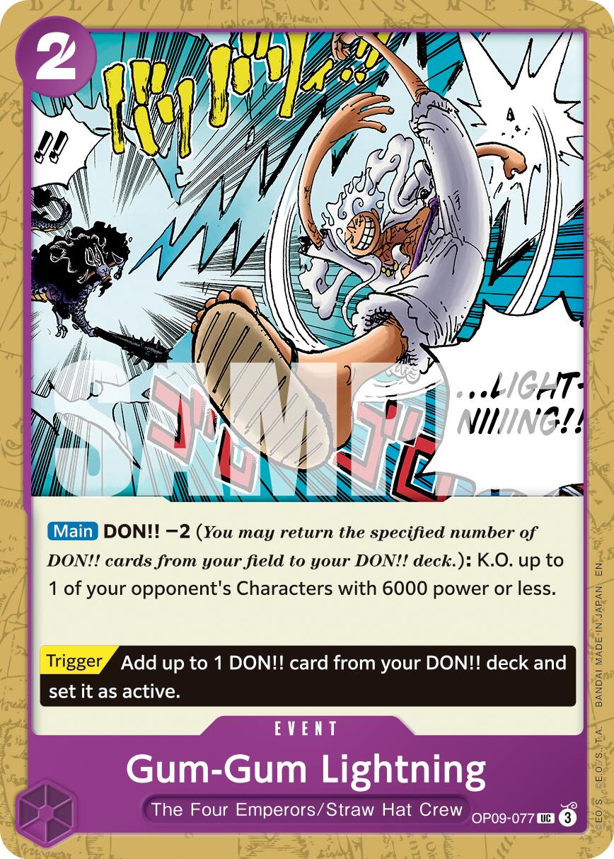 Image of Gum-Gum Lightning (Reprint) [Premium Booster -The Best- Vol. 2]