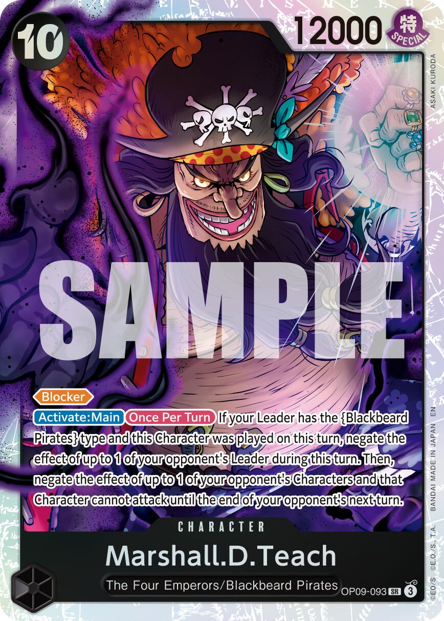 Image of Marshall.D.Teach (OP09-093) (Reprint) [Premium Booster -The Best- Vol. 2]
