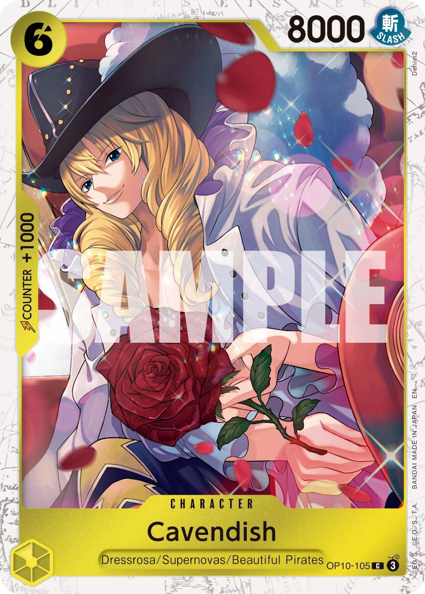 Image of Cavendish (OP10-105) (Pirate Foil) [Premium Booster -The Best- Vol. 2]