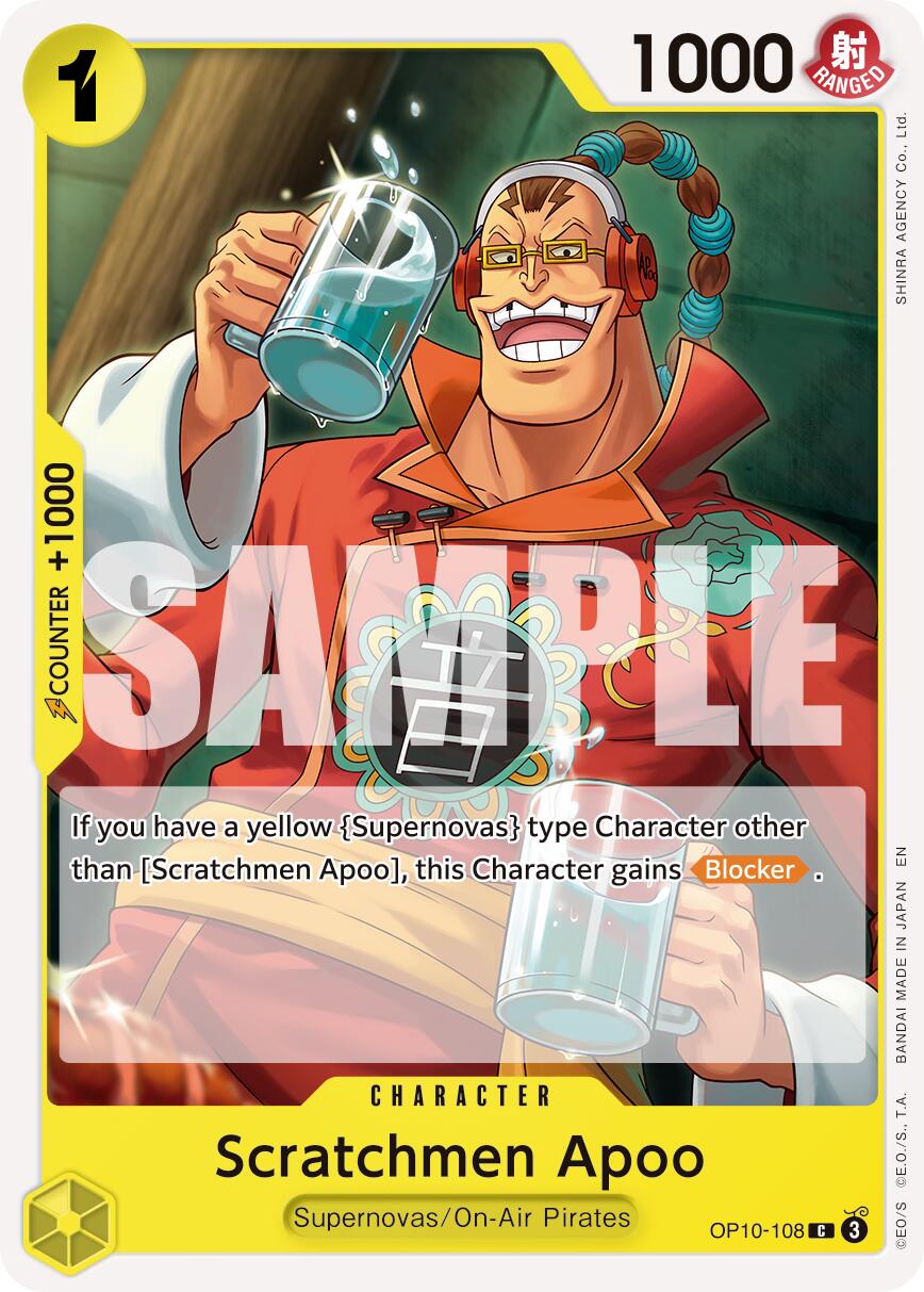 Image of Scratchmen Apoo (OP10-108) (Reprint) [Premium Booster -The Best- Vol. 2]