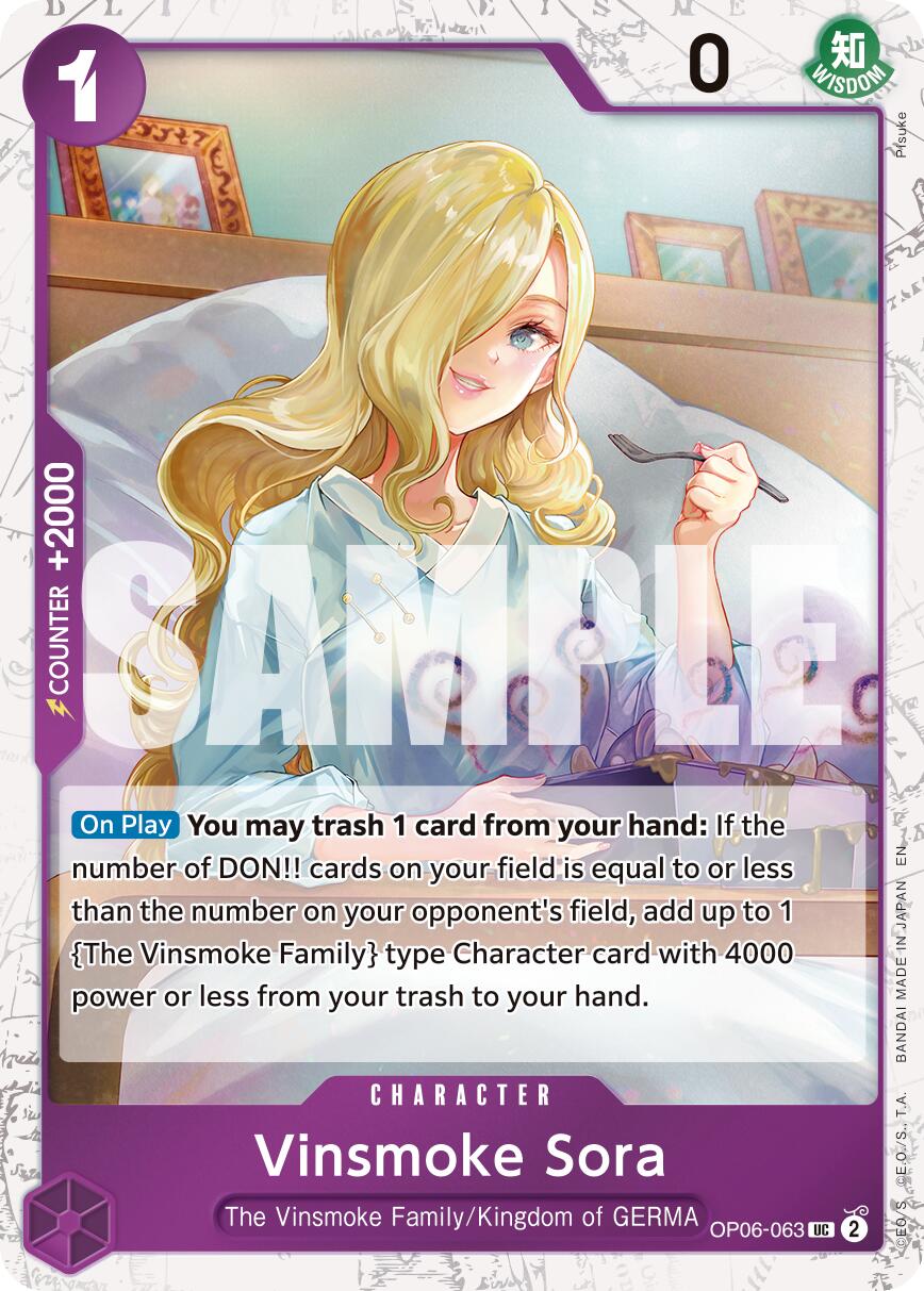 Image of Vinsmoke Sora (Pirate Foil) [Premium Booster -The Best- Vol. 2]
