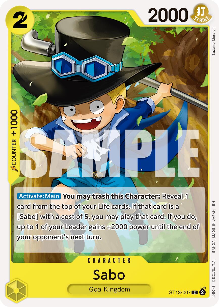 Image of Sabo (ST13-007) (Reprint) [Premium Booster -The Best- Vol. 2]