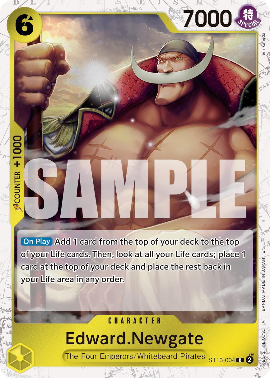 Image of Edward.Newgate (ST13-004) (Pirate Foil) [Premium Booster -The Best- Vol. 2]