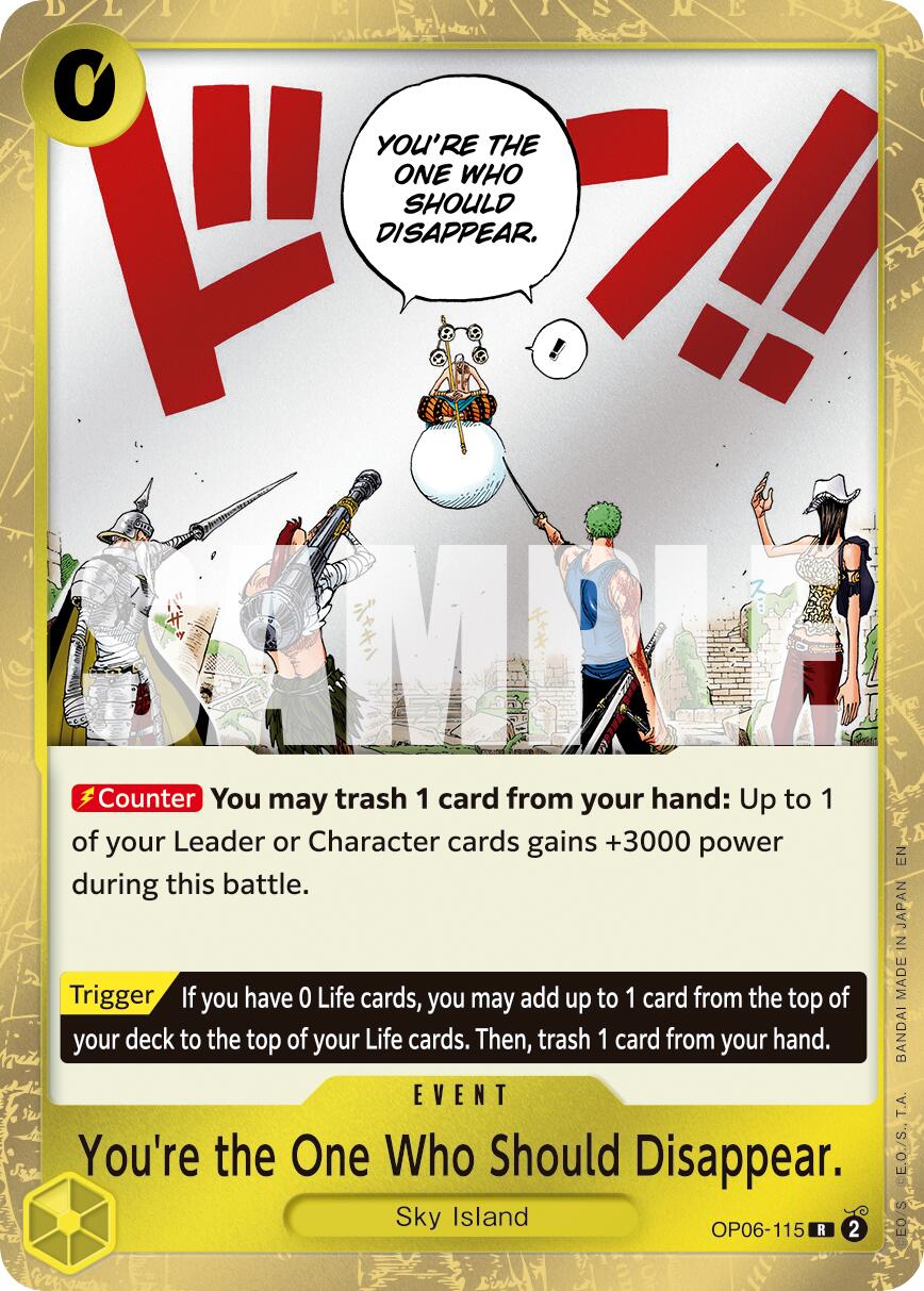 Image of You're the One Who Should Disappear (Reprint) [Premium Booster -The Best- Vol. 2]