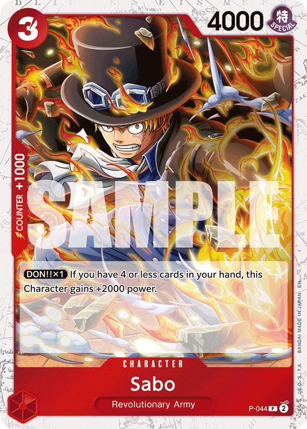 Image of Sabo (P-044) (Pirate Foil) [Premium Booster -The Best- Vol. 2]