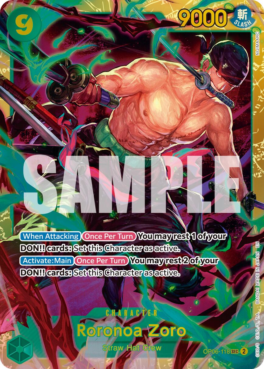 Image of Roronoa Zoro (OP06-118) (Reprint) [Premium Booster -The Best- Vol. 2]