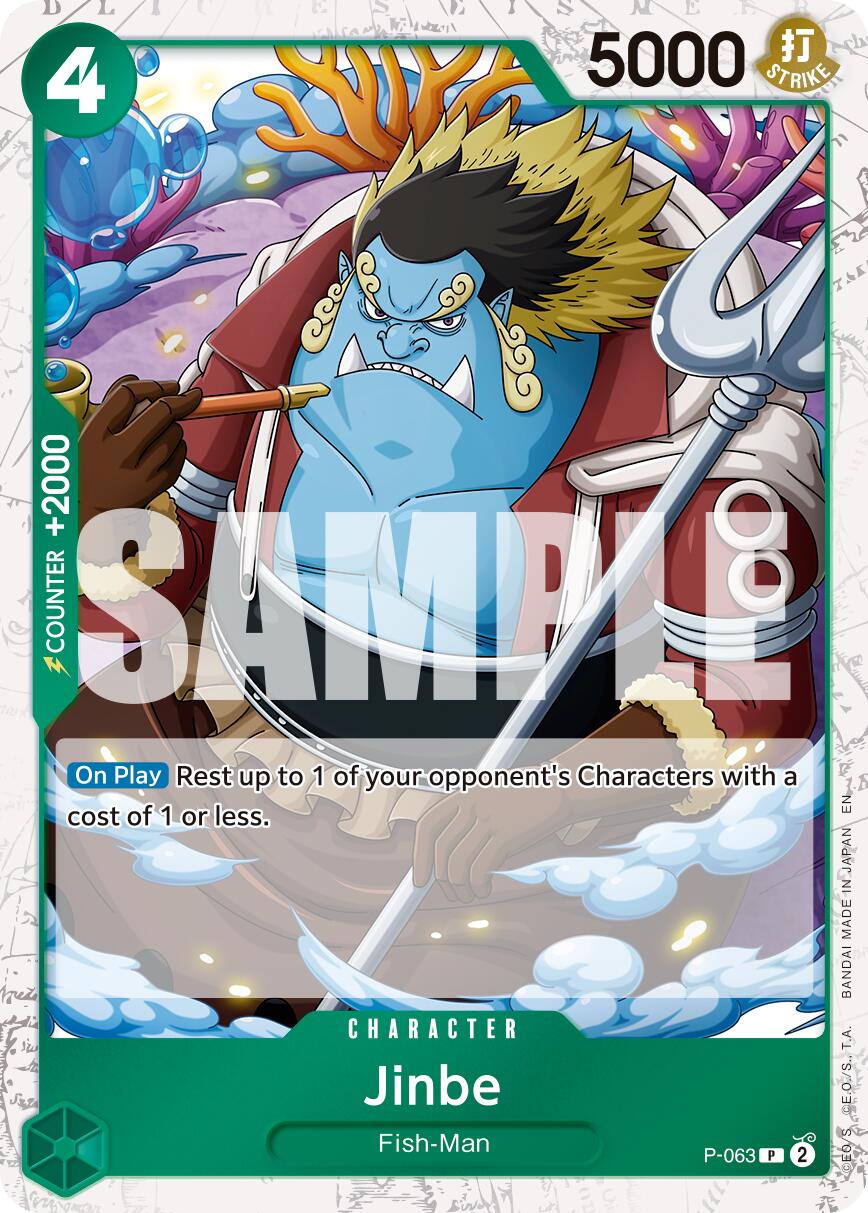 Image of Jinbe (P-063) (Pirate Foil) [Premium Booster -The Best- Vol. 2]