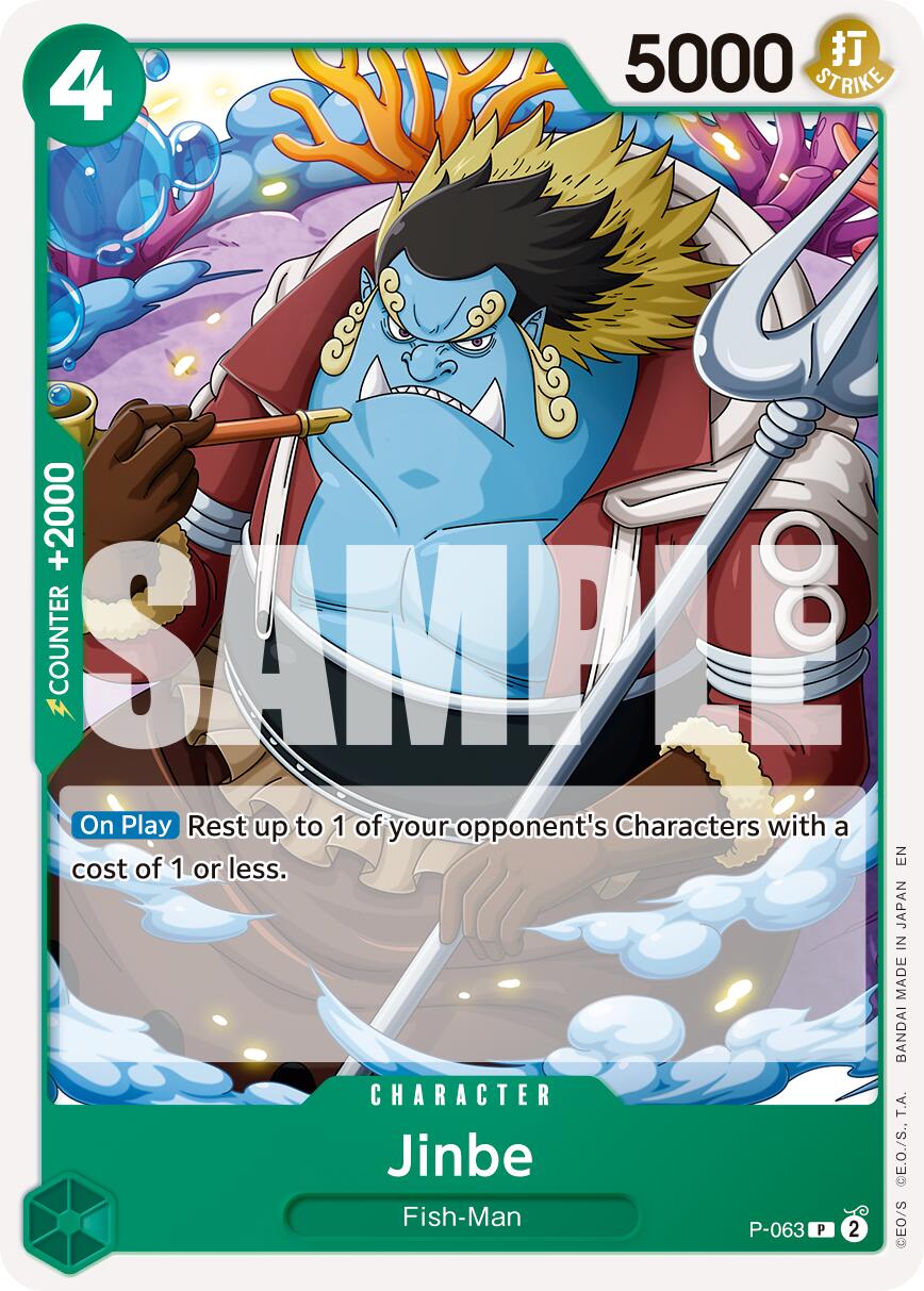 Image of Jinbe (P-063) (Reprint) [Premium Booster -The Best- Vol. 2]