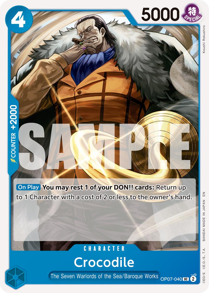 Image of Crocodile (OP07-040) (Reprint) [Premium Booster -The Best- Vol. 2]