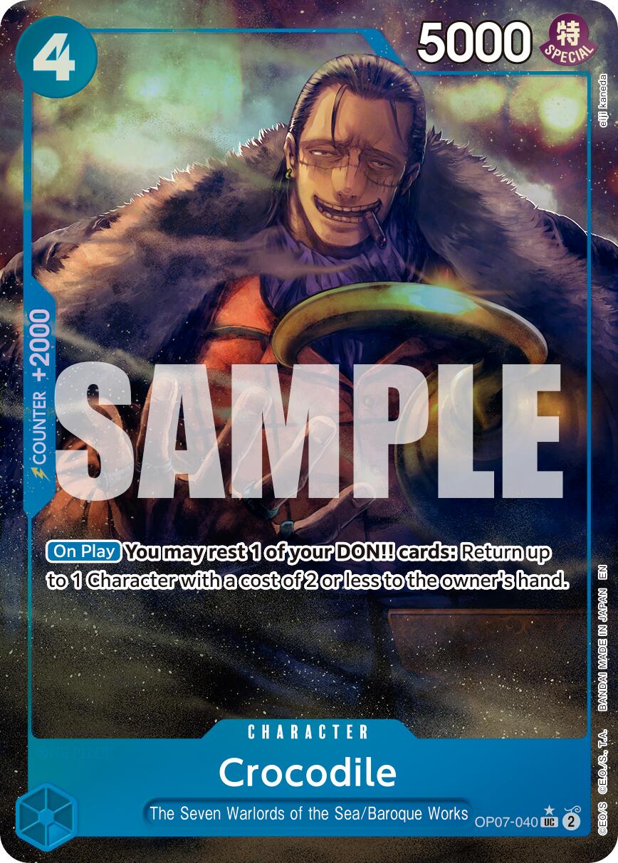 Image of Crocodile (OP07-040) (Alternate Art) [Premium Booster -The Best- Vol. 2]
